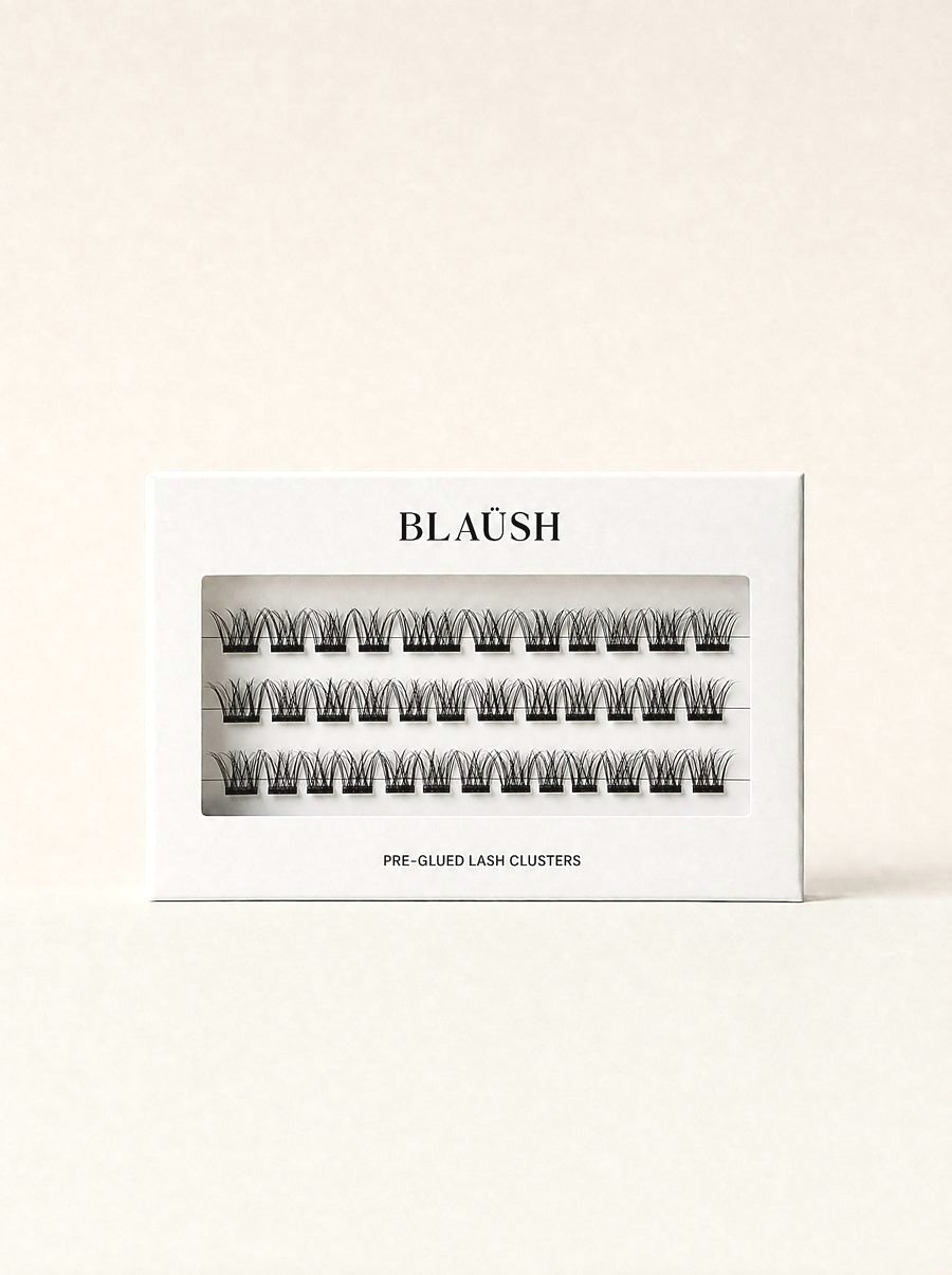BLAÜSH Ivoire — Pre-Glued Lash Clusters pack