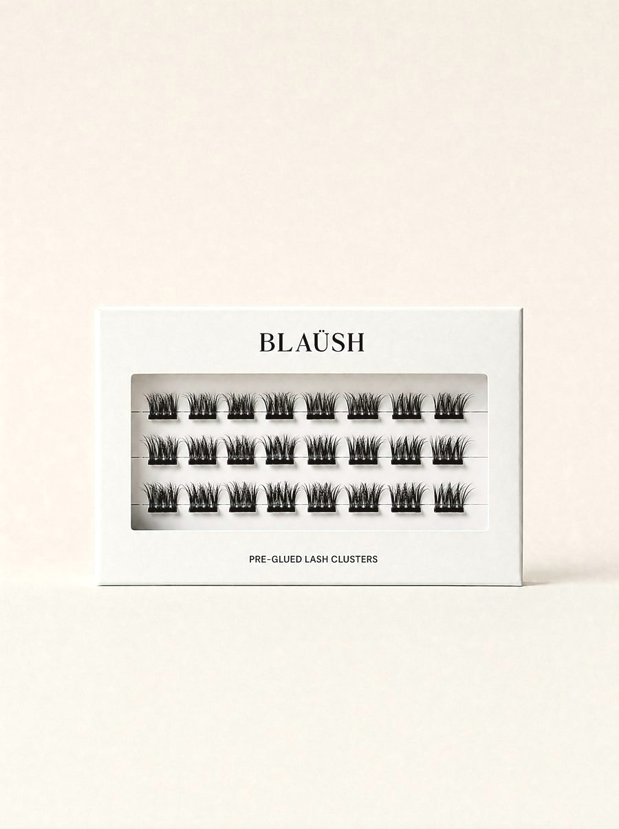 BLAÜSH Nude — Pre-Glued Lash Clusters pack